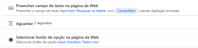 Preenchimento do Campo de Pesquisa